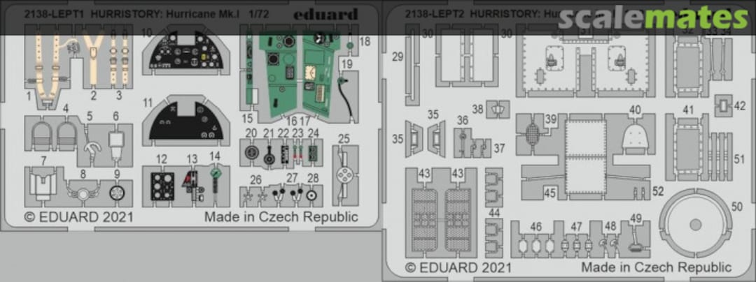 Boxart Hurristory (Hurricane Mk.I) PE-Set 2138-LEPT Eduard