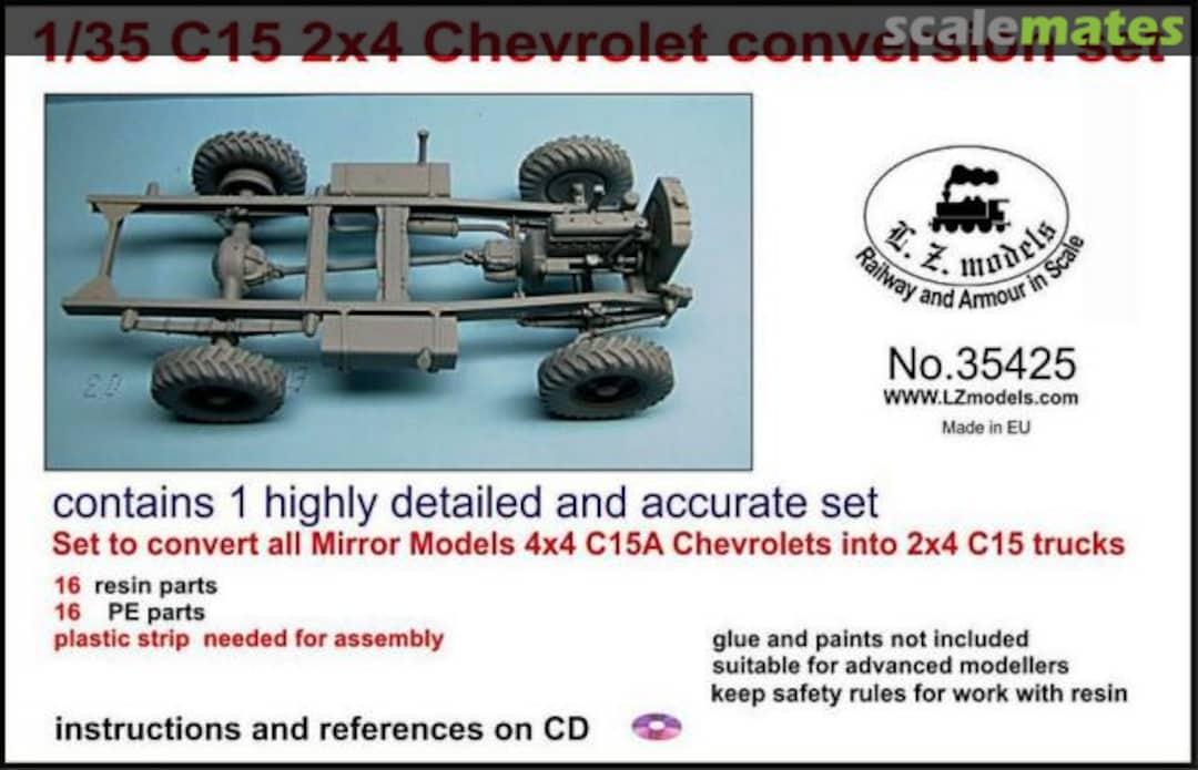 Boxart CMP C15 2x4 Drive Chevrolet Conversion Set 35425 L.Z. Models