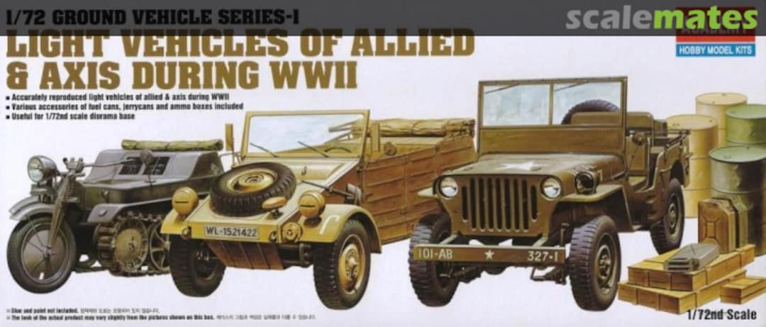 Boxart Light Vehicles Of Allied & Axis During WWII 13416 Academy