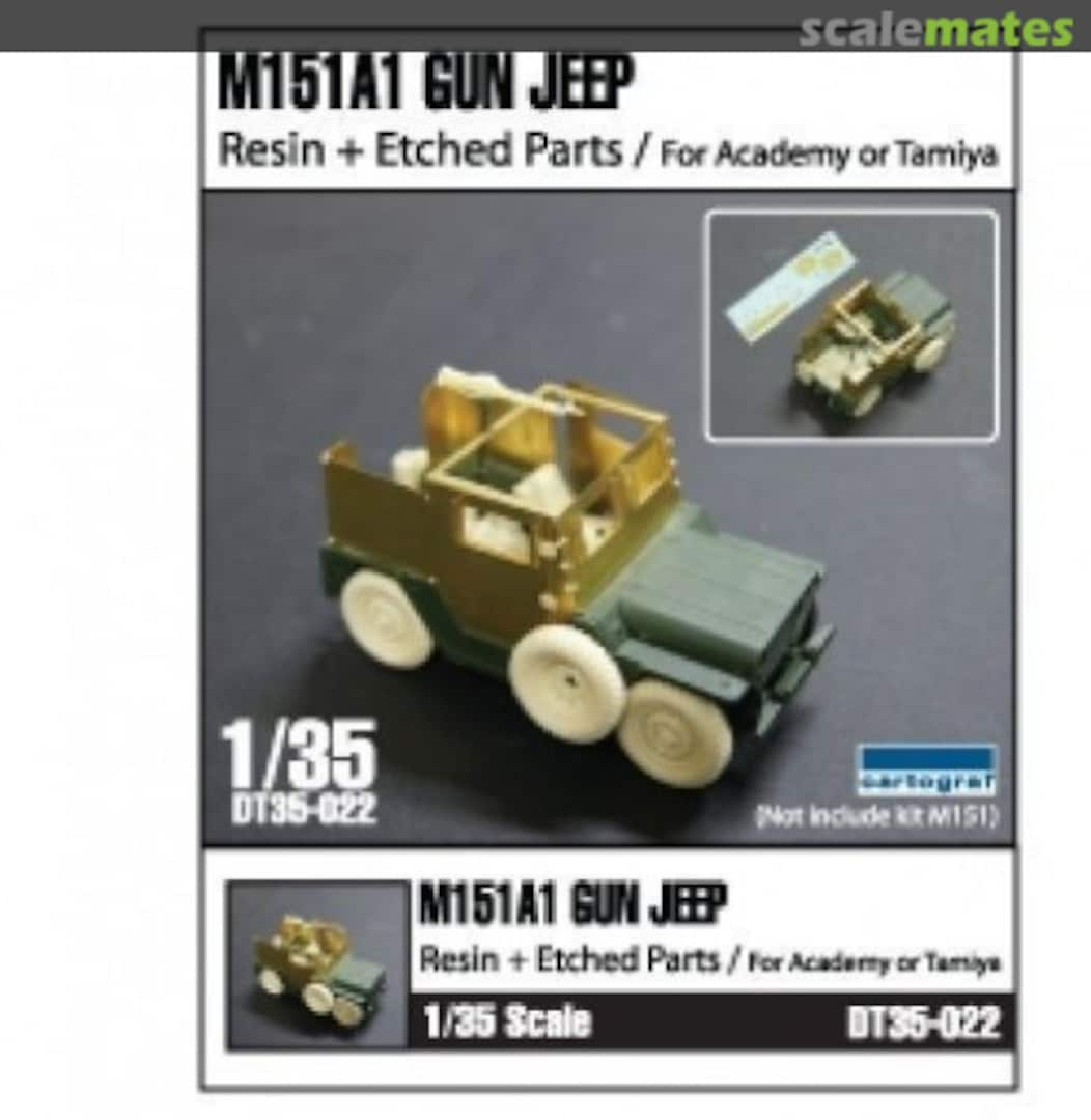 Boxart M151A1 Gun Jeep Conversion Kit DT35-022 Division Miniature