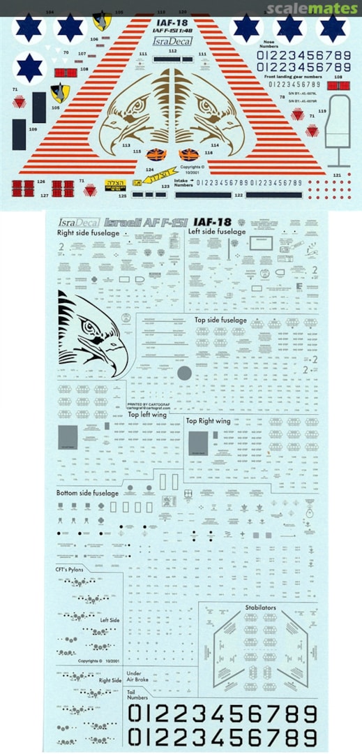 Boxart Israeli F-15I IAF-18 IsraDecal Studio