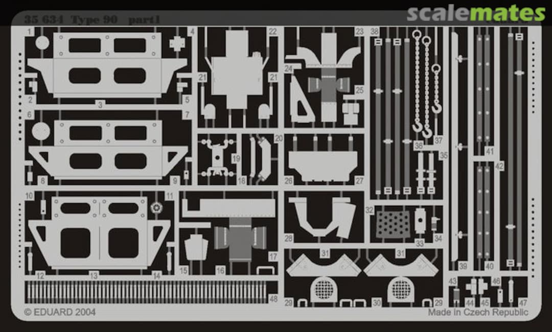 Boxart Type 90 Tank 35634 Eduard