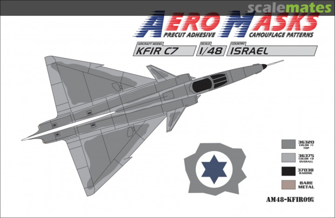 Boxart Kfir C7 Israel AM48-KFIR09 AeroMasks