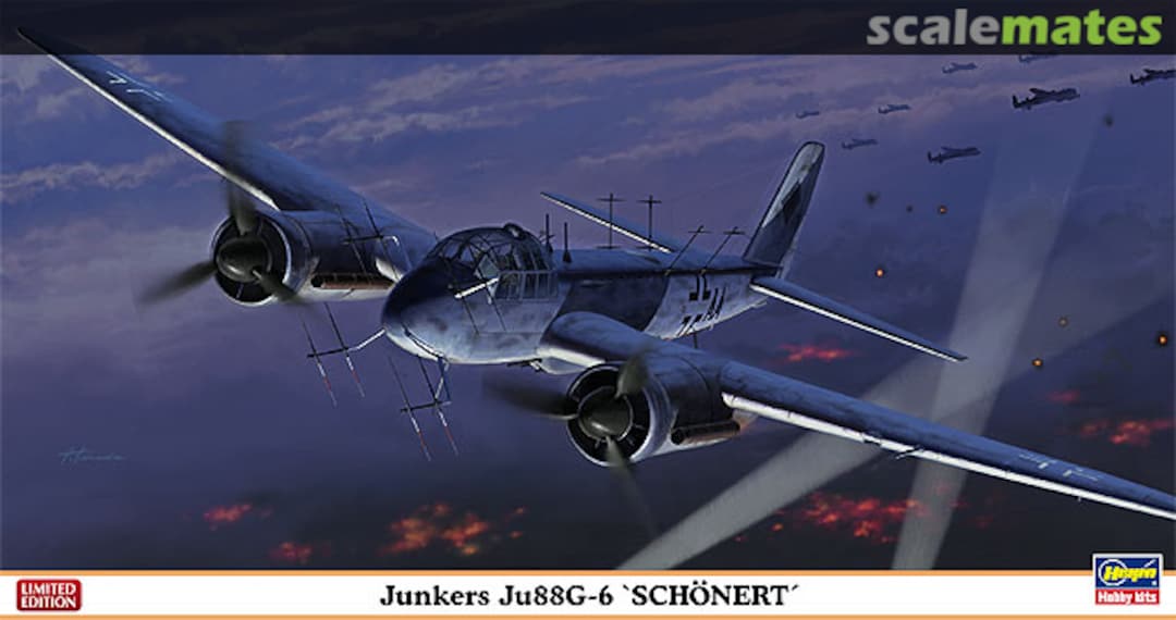 Boxart Junkers Ju88G-6 `Schönert´ 01955 Hasegawa