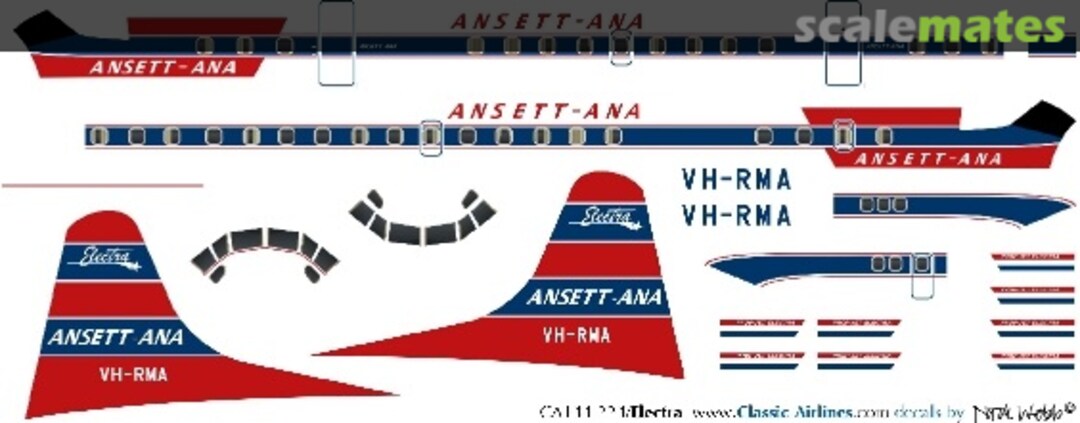 Boxart Ansett ANA L188 Electra CA144-224 Classic Airlines