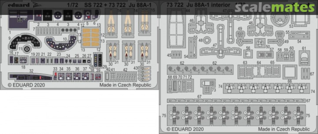 Boxart Ju 88A-1 - Interior 73722 Eduard