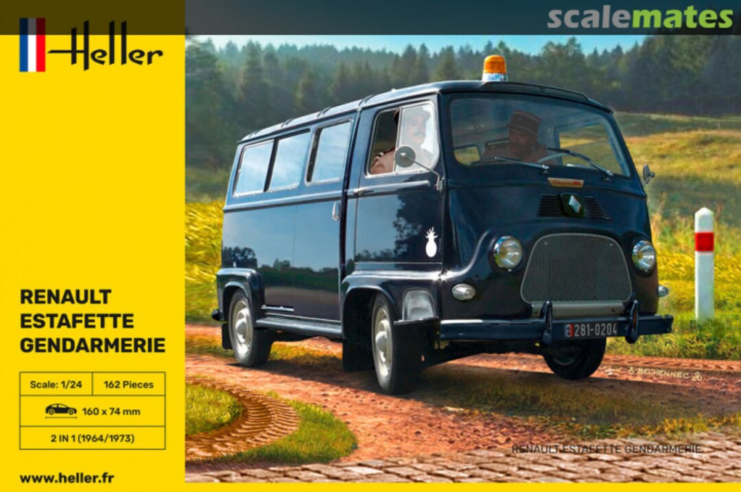 Boxart Renault Estafette Gendarmerie 80742 Heller