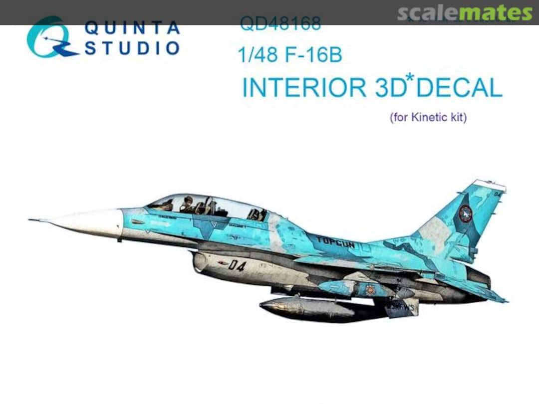 Boxart F-16B interior 3D decals QD48168 Quinta Studio