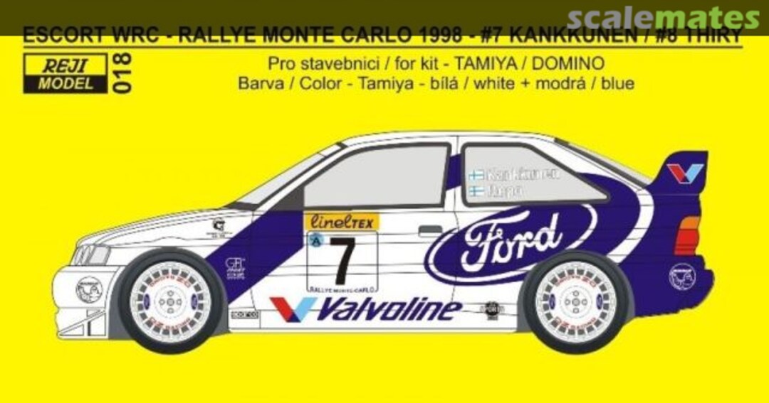 Boxart Transkit – Escort WRC - Rally Monte Carlo 1998 018 REJI Model