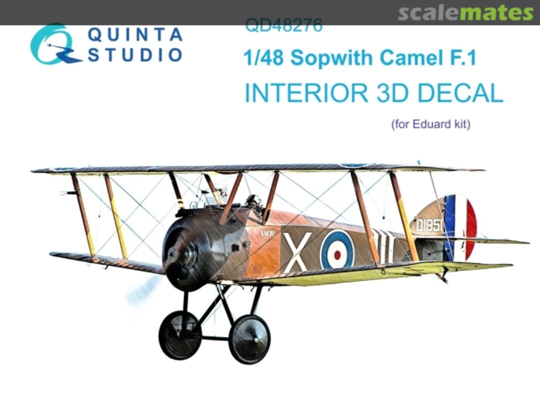 Boxart Sopwith Camel F.1 interior 3D decals QD48276 Quinta Studio