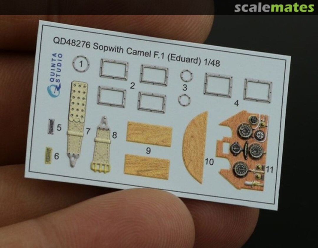 Contents Sopwith Camel F.1 interior 3D decals QD48276 Quinta Studio