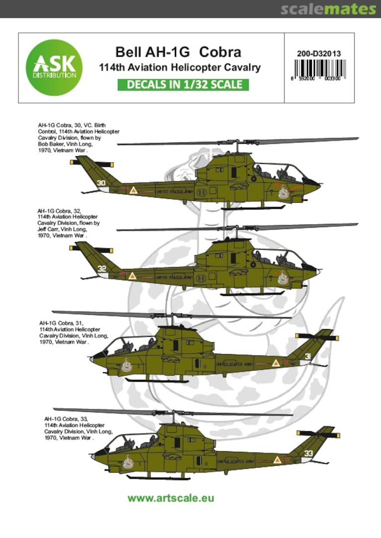 Boxart Bell AH-1G Cobra 200-D32013 ASK