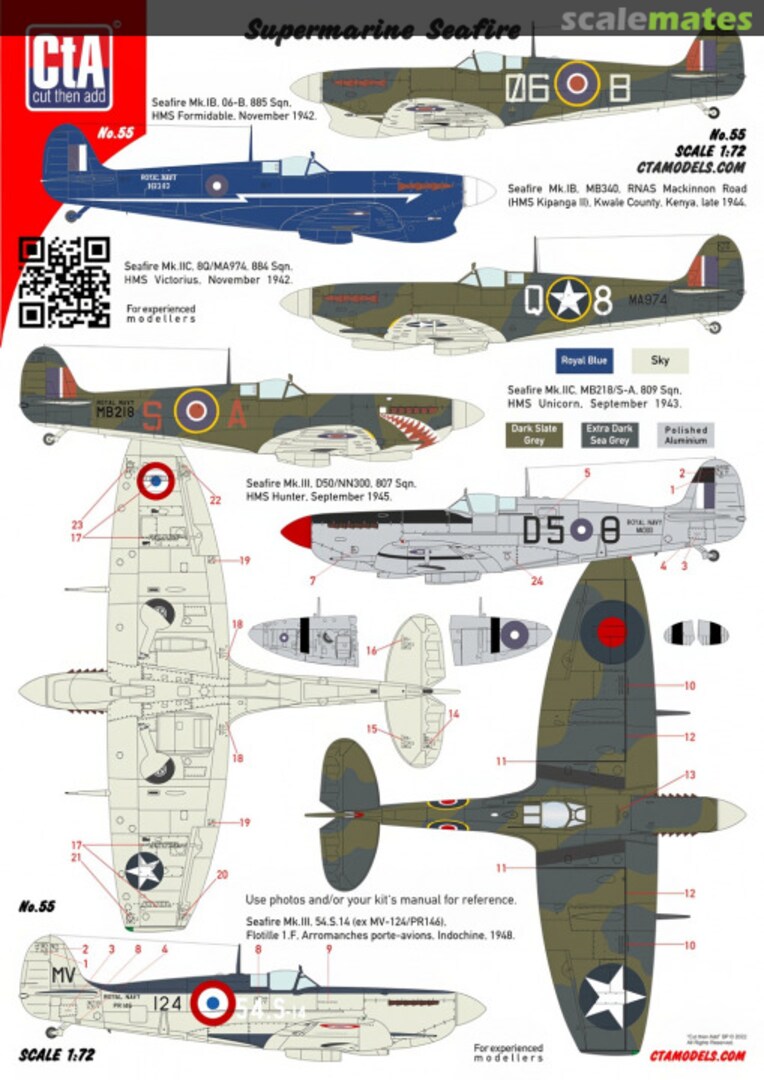 Boxart Supermarine Seafire CTA-055 CtA Models