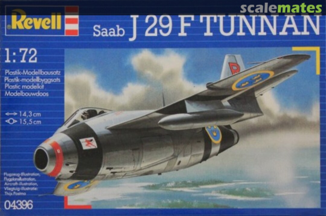 Boxart Saab J 29 F Tunnan 04396 Revell