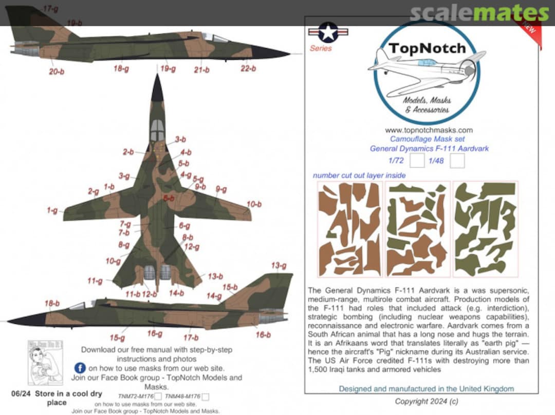 Boxart General Dynamics F-111 Aardvark TNM72-M176 TopNotch