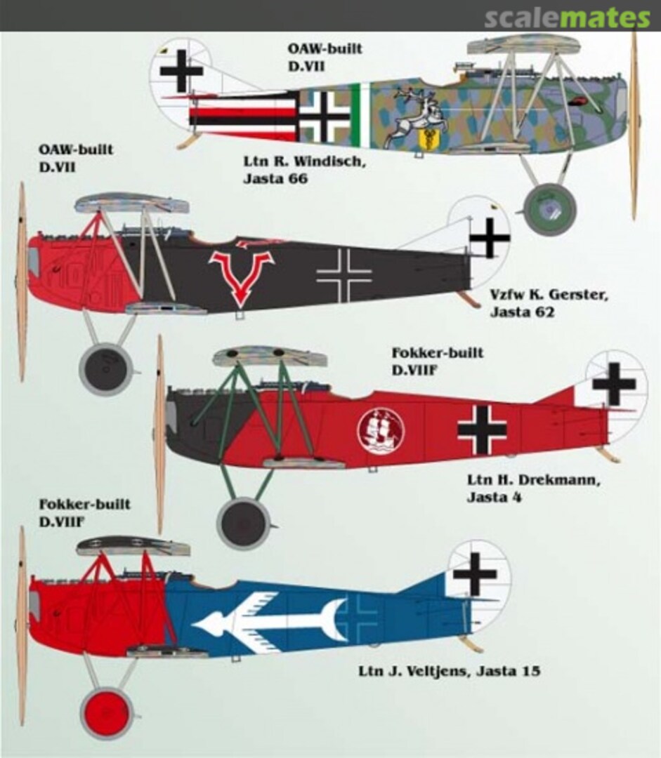 Boxart Fokker D.VII Part 4 32-019 Lifelike Decals