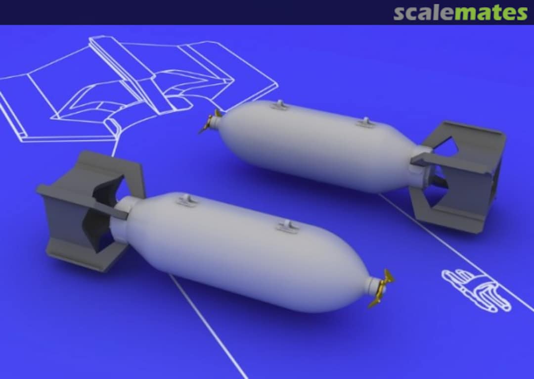 Boxart US 250lb Bombs (2 pcs) 648086 Eduard