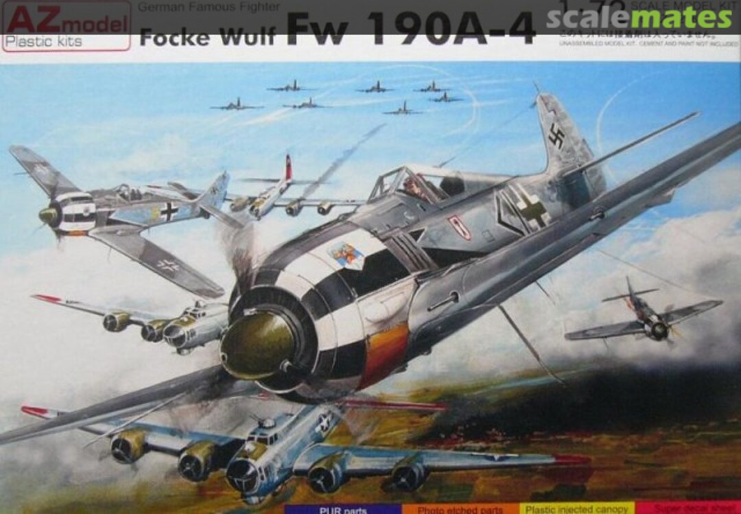 Boxart Focke Wulf Fw 190A-4 AZ7296 AZmodel