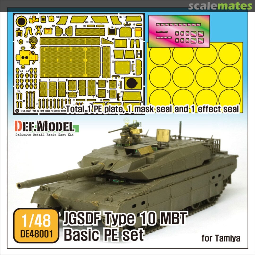 Boxart JGSDF Type 10 MBT Basic PE set DE48001 Def.Model