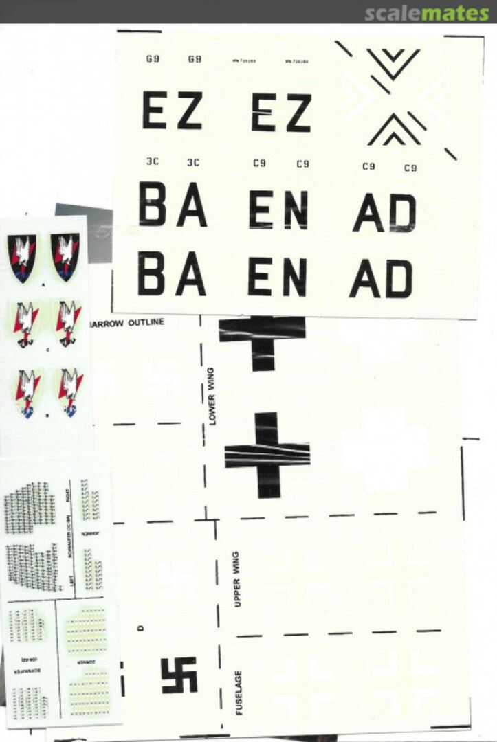 Boxart Messerschmitt Bf110G (Part 1) 48-006 PD Decals