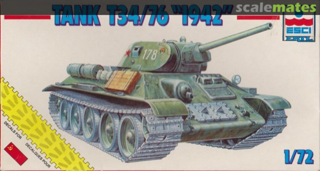 Boxart T-34/76 "1942" 8334 ESCI/ERTL