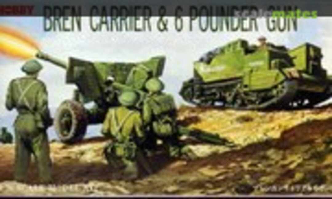 1:76 Bren Carrier &amp; 6 Pounder Gun (Tsukuda Hobby 876W11)