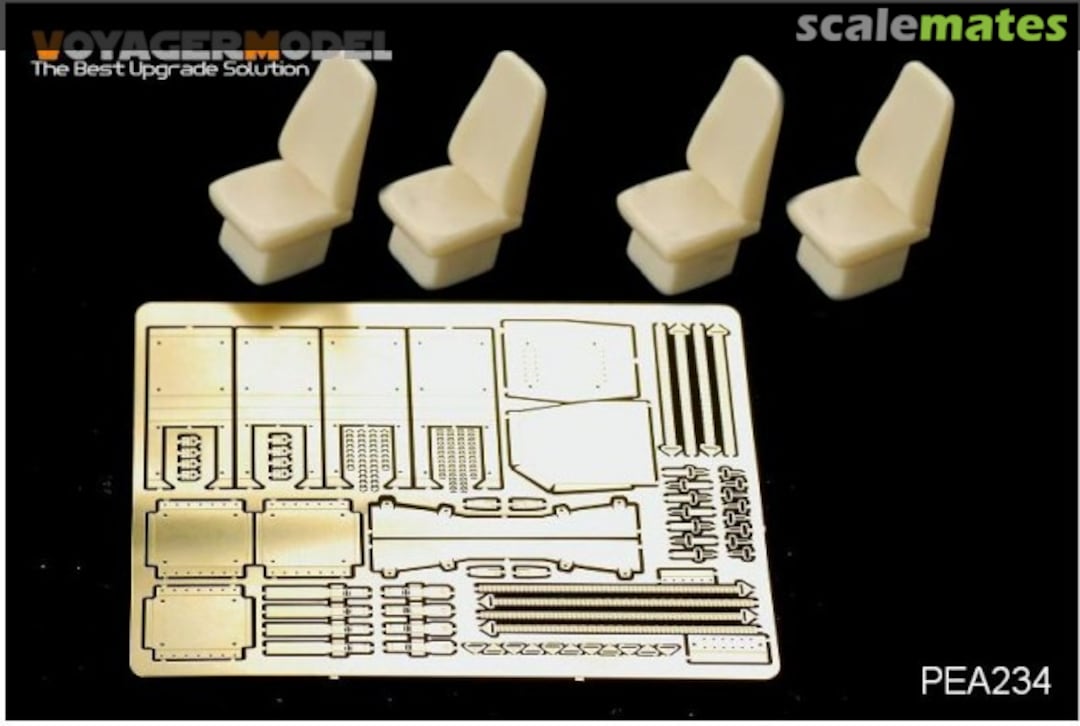 Boxart Modern USMC HUMVEE family High back seats w/ seat belts PEA234 Voyager Model