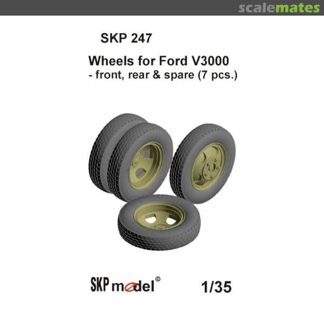 Boxart Wheels for Ford V3000 SKP 247 SKP model