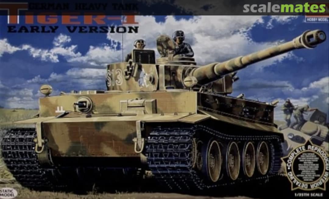 Boxart Tiger I Tank with Interior 01348 Academy