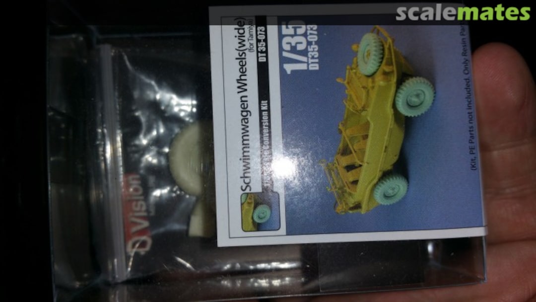 Boxart Schwimmwagen Wheel Set (Wide Type) DT35-073 Division Miniature