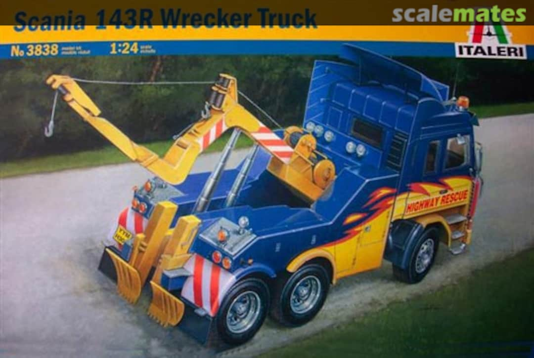 Boxart Scania 143R Wrecker Truck 3838 Italeri