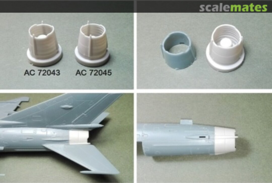 Boxart MiG-21MF exhaust correction set AC 72043 Armycast M&M