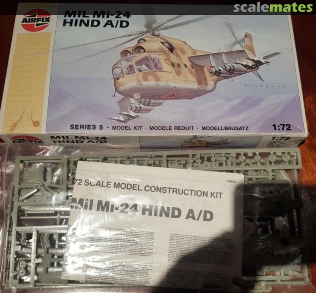 Contents Mil Mi-24 Hind A/D 05023 Airfix