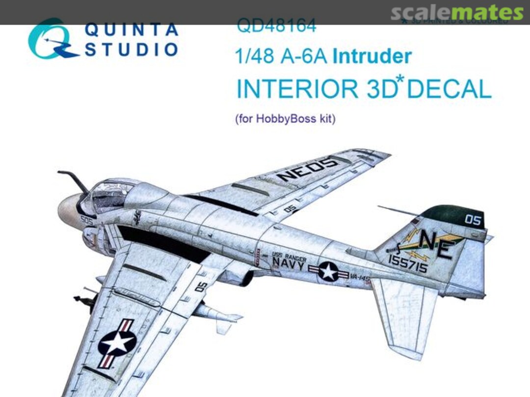 Boxart A-6A Intruder - interior 3D decals QD48164 Quinta Studio