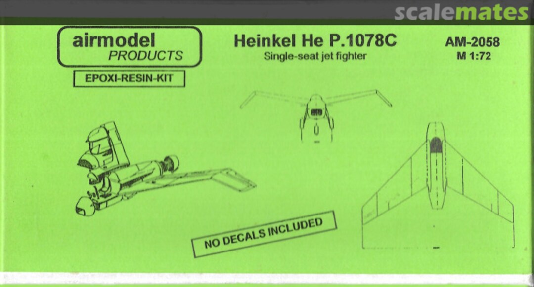 Boxart Heinkel He P.1078C AM-2058 Airmodel