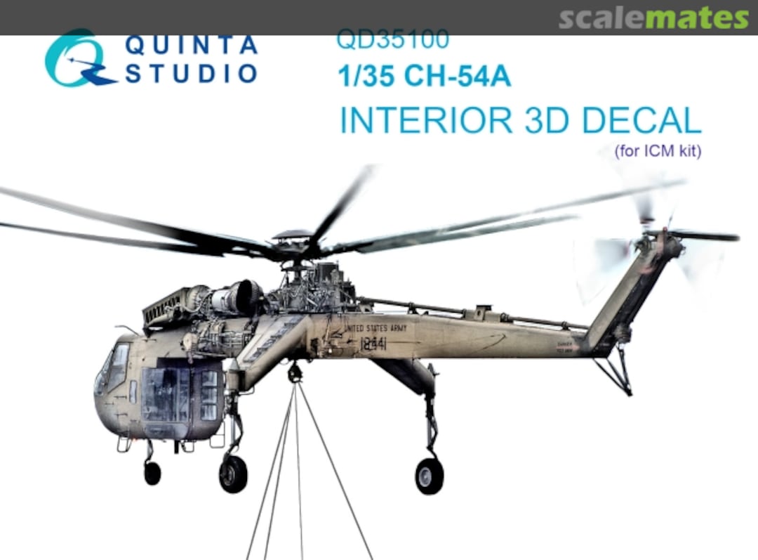 Boxart CH-54A interior 3D decals QD35100 Quinta Studio