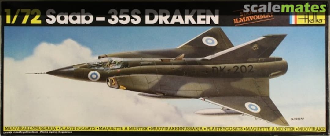 Boxart SAAB 35S Draken 255 Heller