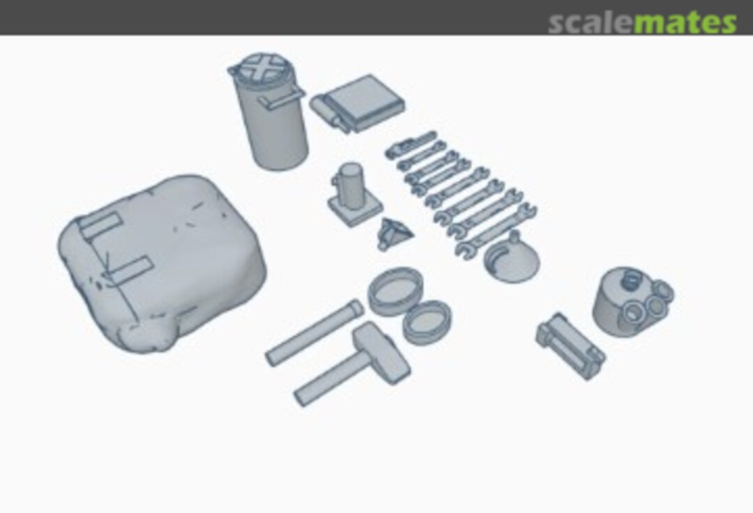 Boxart Breakaway coupling & tools for Scud-B 35KS002 Armour Models (Slovakia)