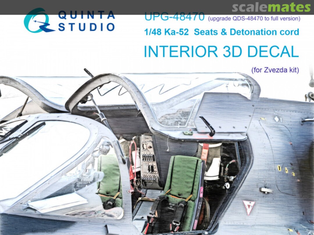 Boxart Ka-52 Seats & Detonation Cord interior 3D decals UPG-48470 Quinta Studio