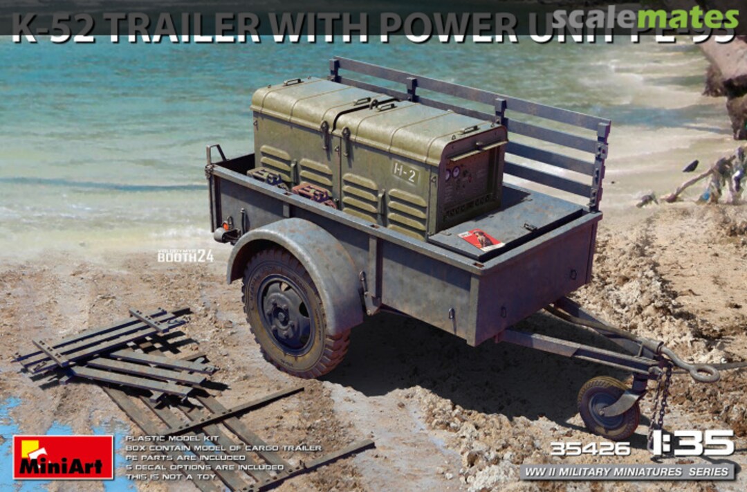 Boxart K-52 Trailer with Power Unit PE-95 35426 MiniArt