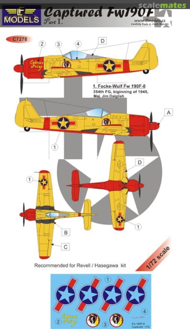 Boxart CAPTURED FW 190F C7278 LF Models