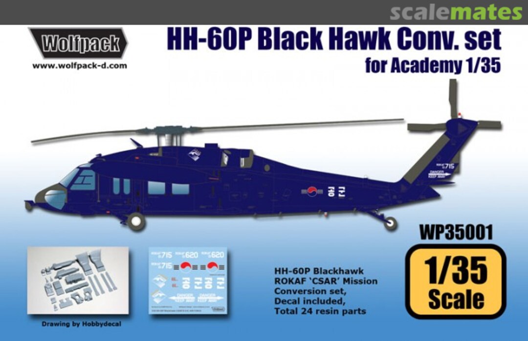 Boxart HH-60P Blackhawk ROKAF 'CSAR' Conversion Set WP35001 Wolfpack