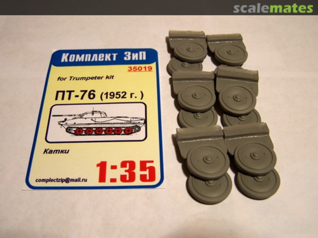 Boxart PT-76, Rollers (1952) 35019 Komplekt Zip