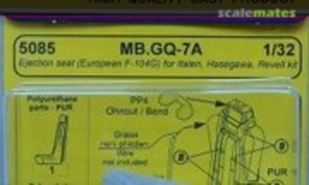 1:32 MB GQ-7A Ejection Seat (for European F-104G Starfighter) (CMK 5085)