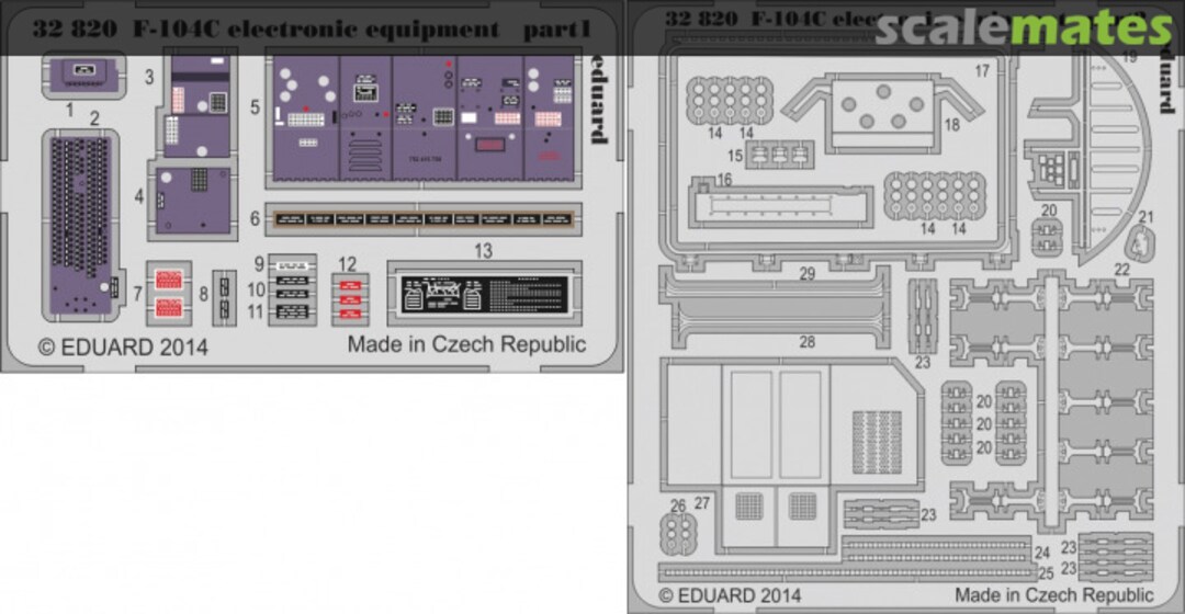 Boxart F-104C electronic equipment 32820 Eduard