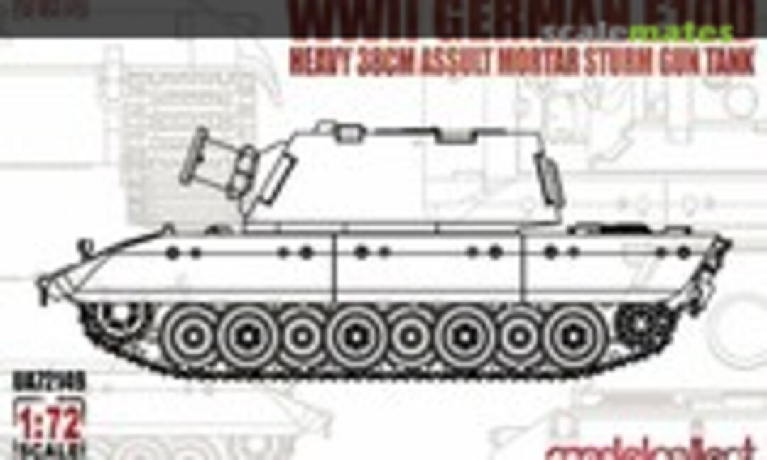 1:72 E100 Heavy 38cm Assault Mortar Sturm Gun Tank (Modelcollect UA72149)