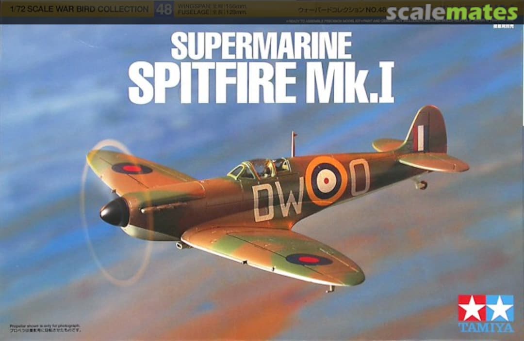 Boxart Supermarine Spitfire Mk.I 60748 Tamiya