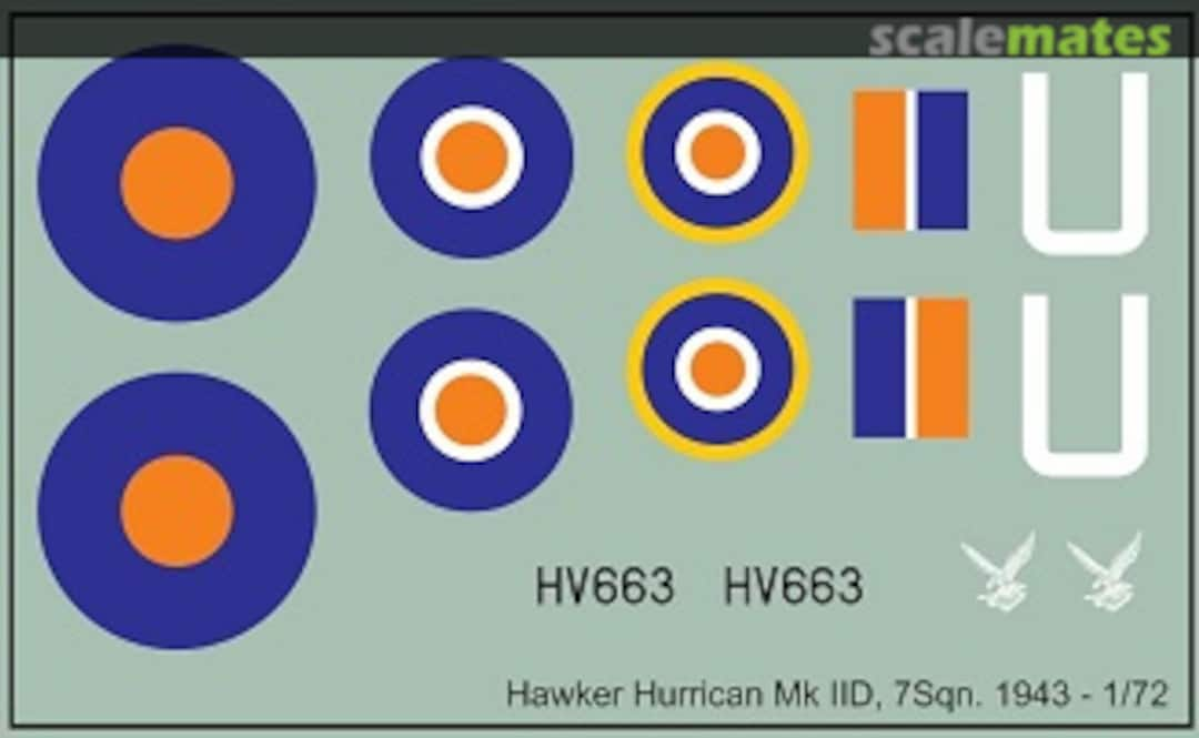 Boxart SAAF Hawker Hurricane MkIID MAV-720297 MAV Decals