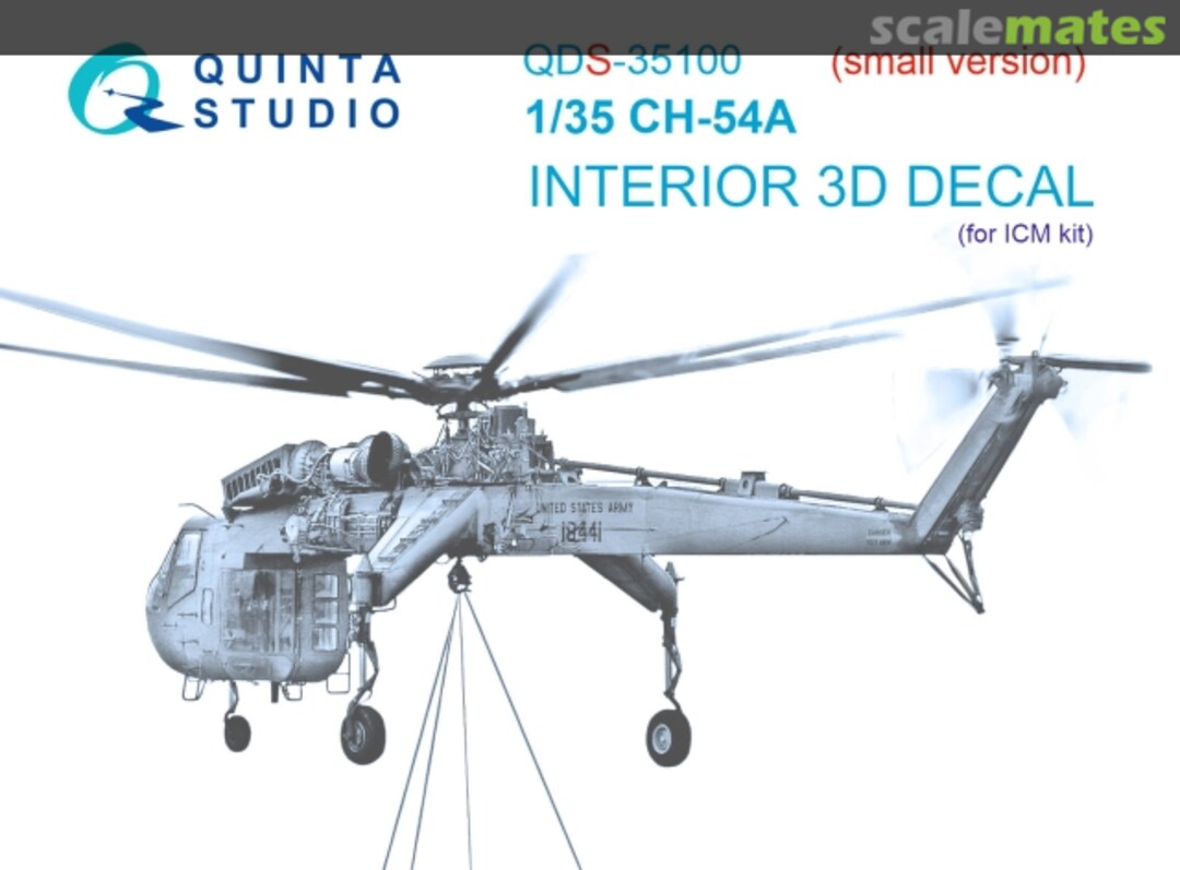 Boxart CH-54A interior 3D decals (small version) QDS-35100 Quinta Studio