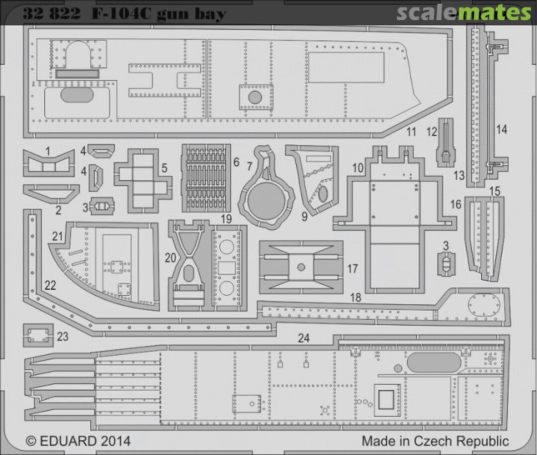 Boxart F-104C gun bay 32822 Eduard